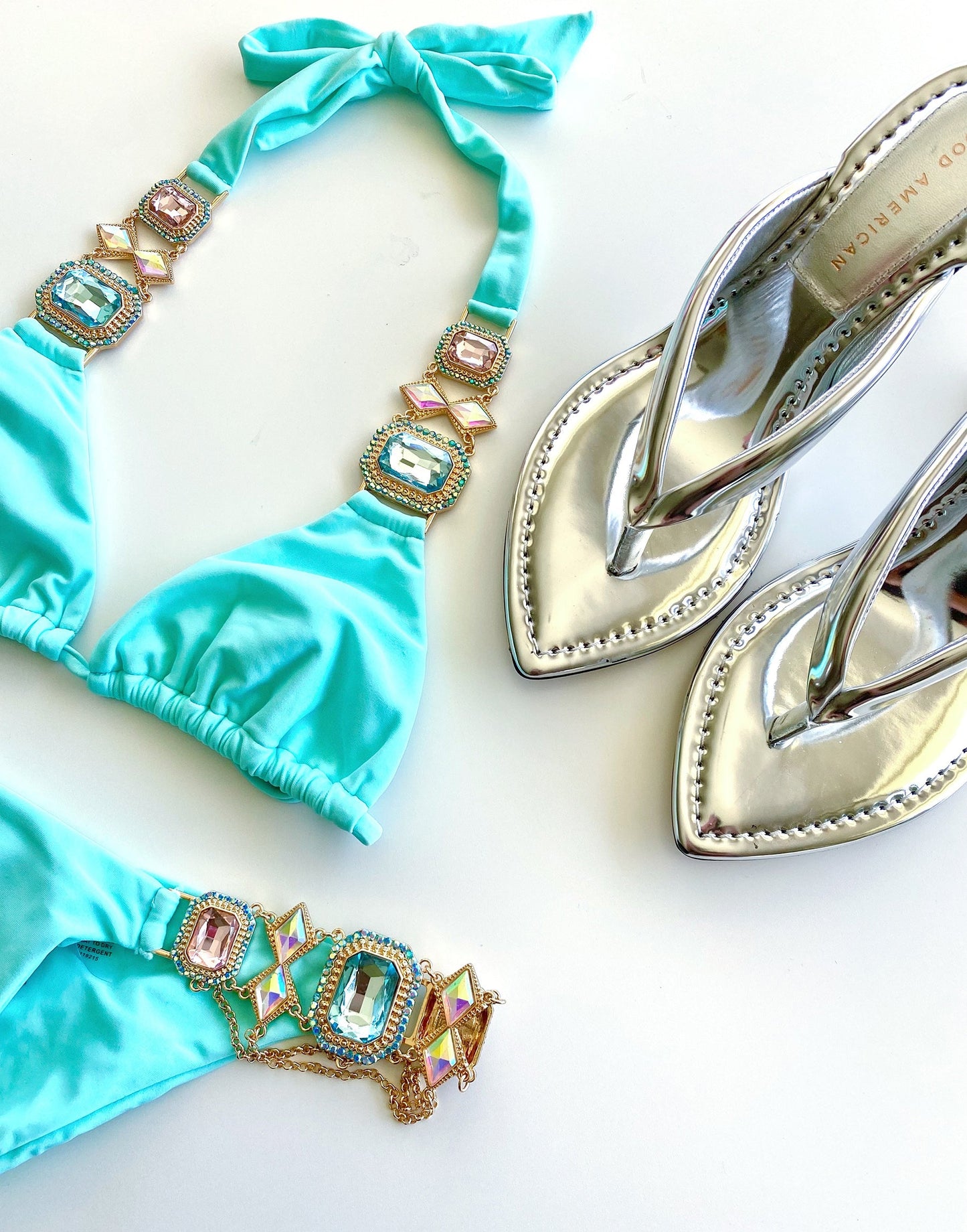 Jazmin Halter Top - Aqua